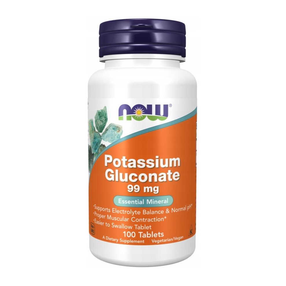Now Foods Potassium Gluconate, 99Mg - 100 Tablets