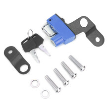 Anti-Theft Helmet Lock Motorcycle Aluminium Alloy Locking Set With 2 Keys Durable And Long Lasting Easy To Install Universal Fitment For Suzuki