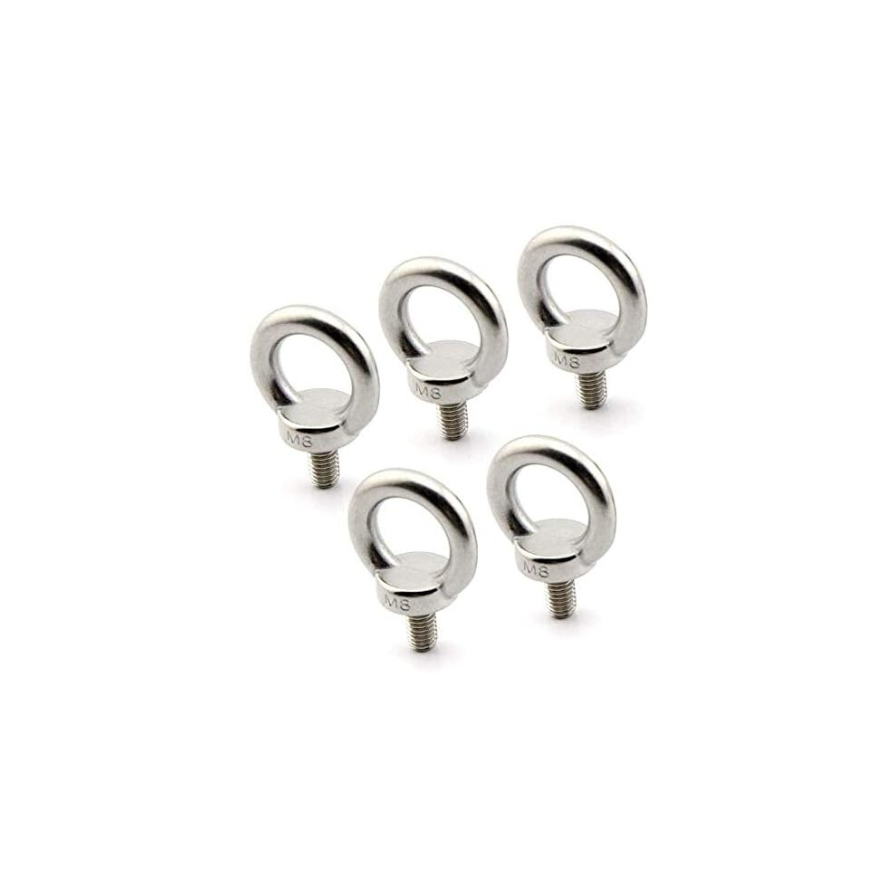 Heavy Duty Eye Bolts, Industrial Grade Lifting 304 Stainless Steel Machine Screw Eye With Maximum Corrosion Resistance For Outdoor And Indoor 9423501435422