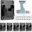 Βάση στήριξης εργαλείων για Makita 14.4V-18V Bosch 18V, με οπές βιδών από πλαστικό ABS με 1
