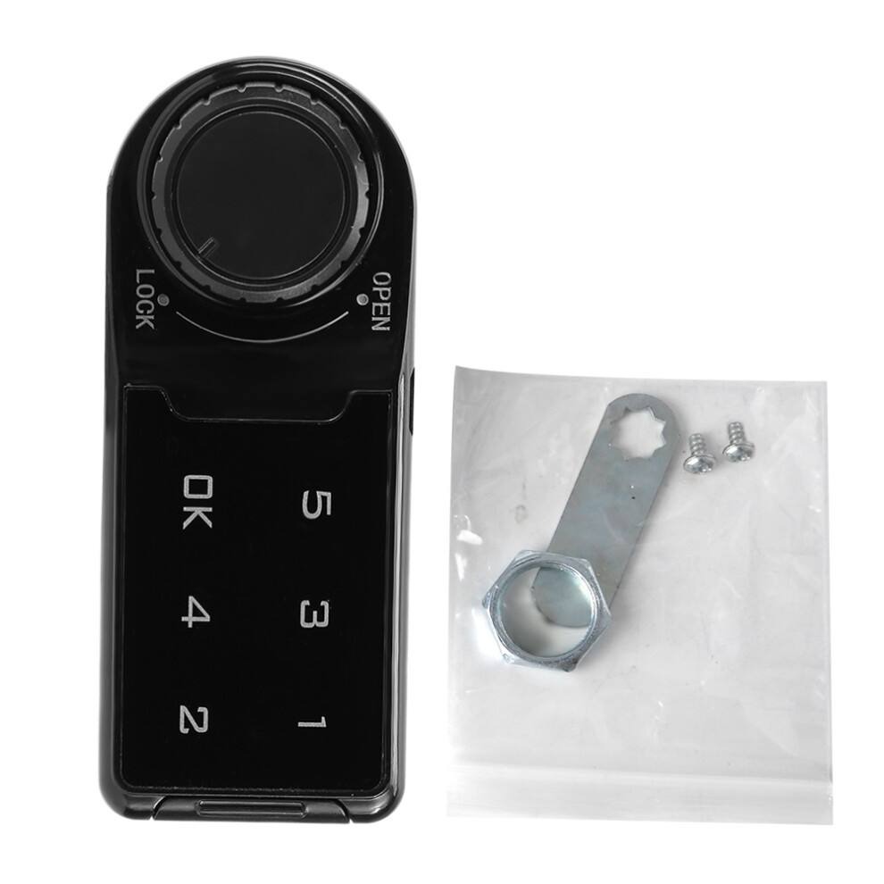 Electronic Cabinet Lock Touch Keypad Lock Digital Electronic Security Device Keyless Entry Biometric Door Lock With Password Unlock Compact Design 9358999941196