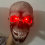 Τρομακτική μάσκα τρόμου για το Halloween με κόκκινα φωτισμένα μάτια LED, κινητή μάσκα 2
