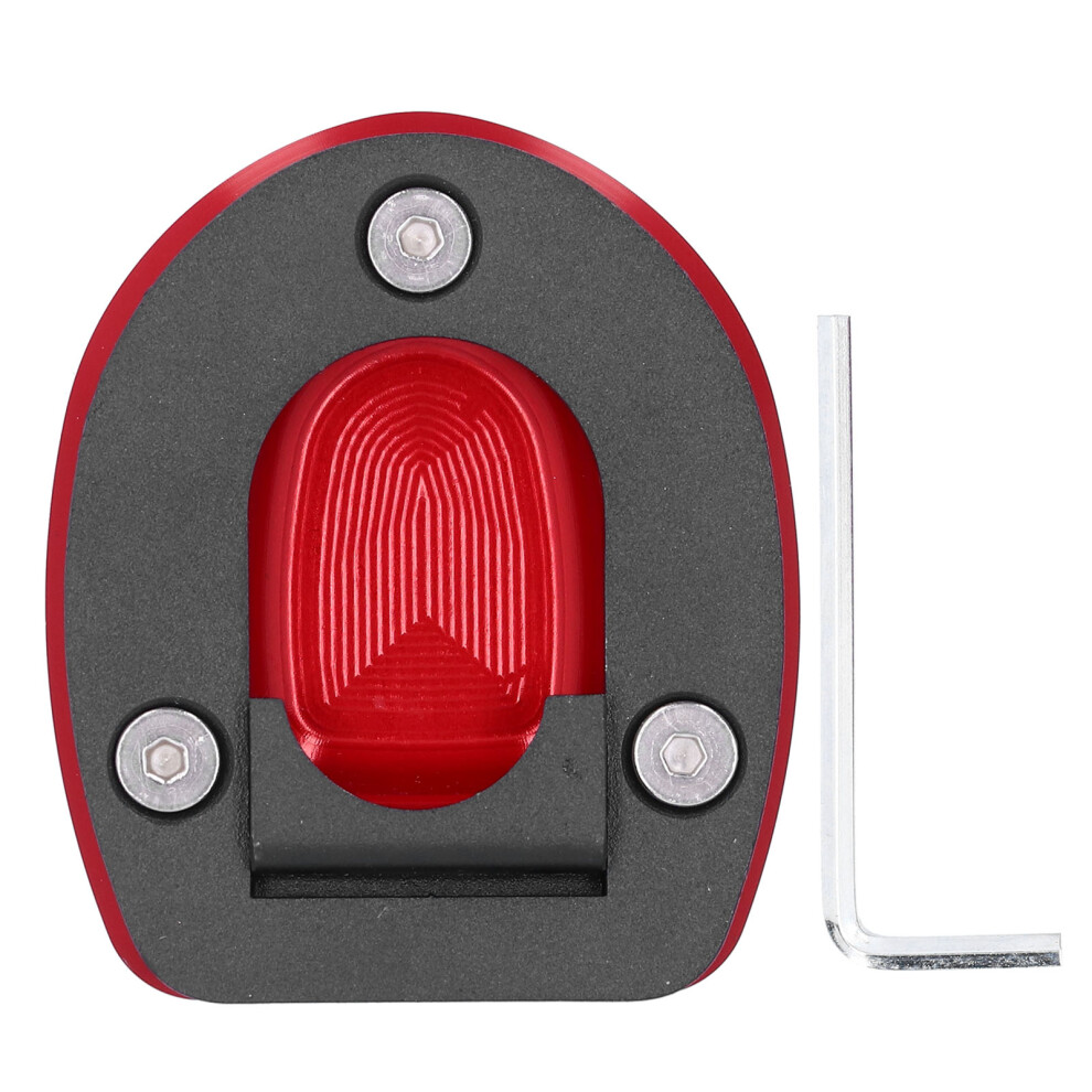 Kickstand Pad For Motorcycle Foot Stand, Side Enlarger Kickstand Stand Extension Plate Compatible With Vespa Gts 250 300 2013Â2019, Cnc Machined 9358999281971