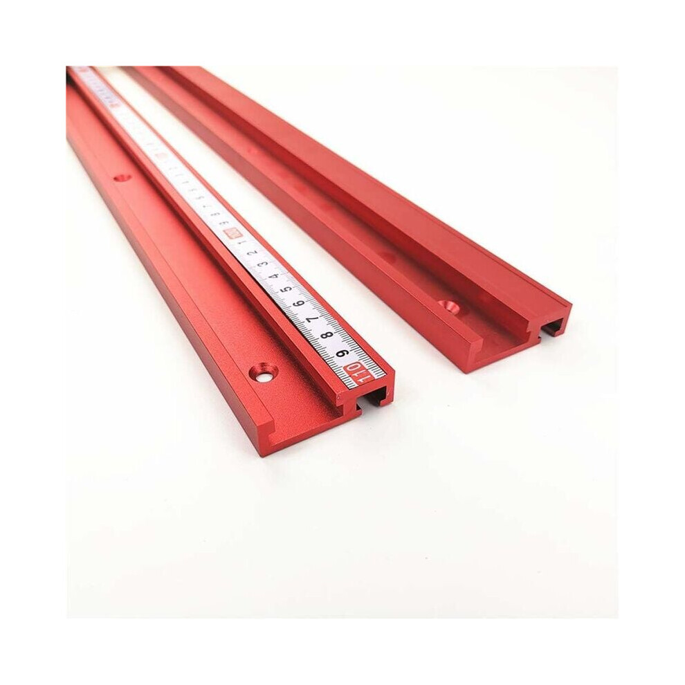 Universal T-Track For Woodworking Accessories, Aluminum Alloy 24 Inch Length, Anodized Surface For Corrosion Resistance, Pre-Drilled Mounting Holes 9340959074341
