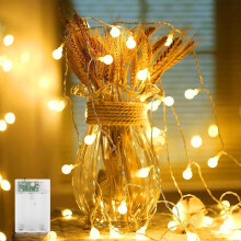 Fairy Lights, USB Powered LED String Lights, Crystal Clear PVC Star Decorations, Perfect for Birthday Parties & Interior Decor, 10FT Length with 20