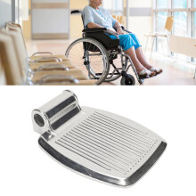 High Strength Aluminum Wheelchair Footrest 18x13.5cm Wear-Proof Footplate