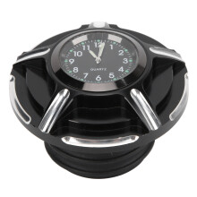 Motorcycle Fuel Tank Cover, CNC Aluminum Fuel Gas Oil Tank Cap with Hard Anodized Finish, Aftermarket CNC Machined Billet Aluminum Cover for Stylish