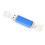 Φωτεινό μπλε μεταλλικό USB2.0Thumb Drive, φιλικός σχεδιασμός, εξαιρετικά σταθερή 1