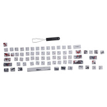 Teclas personalizadas Doubleshots para teclados mecánicos MX del 60%, diseño ergonómico PBT con ilustraciones únicas, el proceso de sublimación