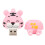 Χαριτωμένο USB Flash Drive με γάτες κινουμένων σχεδίων Pendrive μπρελόκ μπρελόκ γρήγορο 6