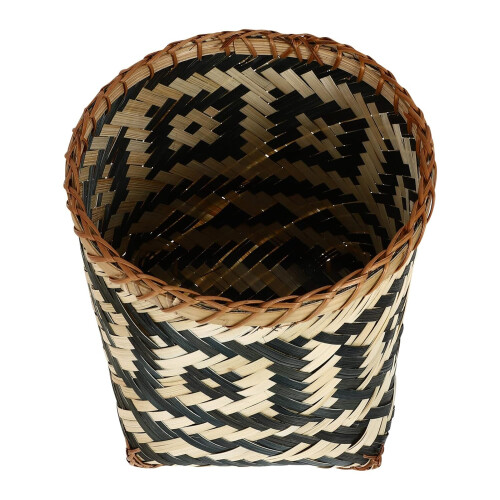 Κάδος απορριμμάτων Boho, μοναδικό και όμορφο σχέδιο ύφανσης, διακοσμητικός υφαντός