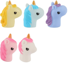 Unicorni magici: mini statuette assortite, materiale atossico, set da 5 pezzi per collezionare e giocare, stimola l'immaginazione attraverso il gioco