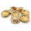 Διακοσμητικά κουμπιά από κράμα αλουμινίου, ισχυρό ανθεκτικό σετ κουμπιών 4