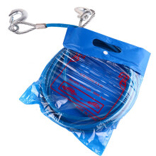 Corde de remorquage d'urgence, sangle de remorquage résistante avec crochets, corde robuste pour remorques de voitures, camions et véhicules.