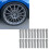 Wheel Stud Bolts Conversion Kit High Quality Steel Extended Wheel Studs For German Vehicles Cold Forge Process Durable Construction Oxidation 3