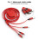 Retractable Multi Charging Cable, Supports Fast Charging & Universal Compatibility, Compact & Portable for IOS/Android Devices, Bidirectional 7