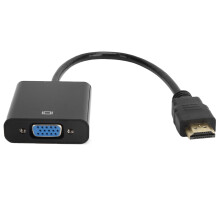 Adaptér HDMI na VGA, rozlíšenie Full HD, pozlátené konektory HDMI, univerzálna kompatibilita, aktívny video konvertor, kompaktný a odolný