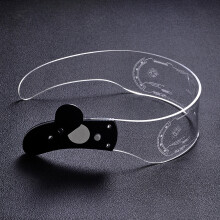LED-Leuchtbrille für Partys, futuristische Sonnenbrille mit 7 wechselnden Farben, leuchtendes Neon-Rave-Accessoire, Cosplay-Kostüm, Cyberpunk-Brille
