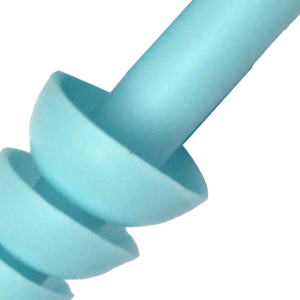 Washable Noise Cancelling Silicone Earplugs 4 Pairs, Blue, 1.2X2.5x4cm 8461381022982