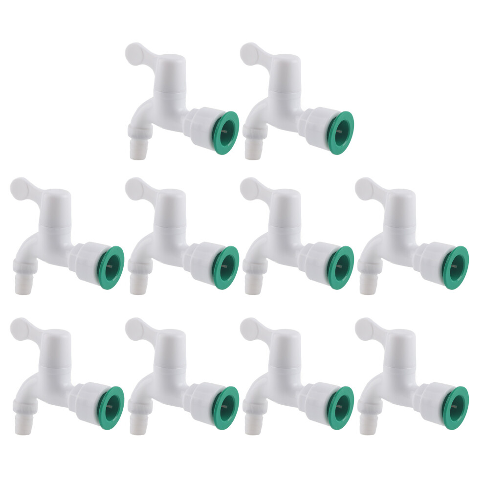Quick Connect Faucet Wall Mounted Outdoor Faucets Ergonomic Handle Leak Free Push In Fitting Easy To Install Compatible With Plastic Tubing Cold 9358999952505