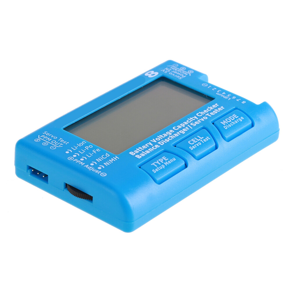 Digital Battery Capacity Checker For Rc Devices, Battery Voltage Tester With Lcd Backlight And Balance Function, Servo Tester Compatible With Lipo 9482726521662