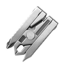 Alicate multifuncional de bolso em aço inoxidável, alicate dobrável para chaveiro com chave de fenda e cortador de arame, alicate multifuncional