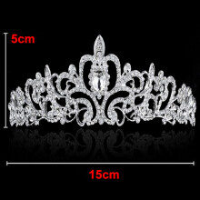 Tiara elegantă cu stras, coroană de mireasă, cu bandă de păr cu cristale, cu piepteni, accesorii de păr strălucitoare pentru ocazii speciale,