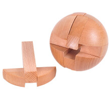 Wooden Puzzle For Brain Exercise, IQ Test Educational Toy Logic Game Mind Game Challenging Puzzle With 3D Puzzle Design Ideal Wooden Toy For Kids And
