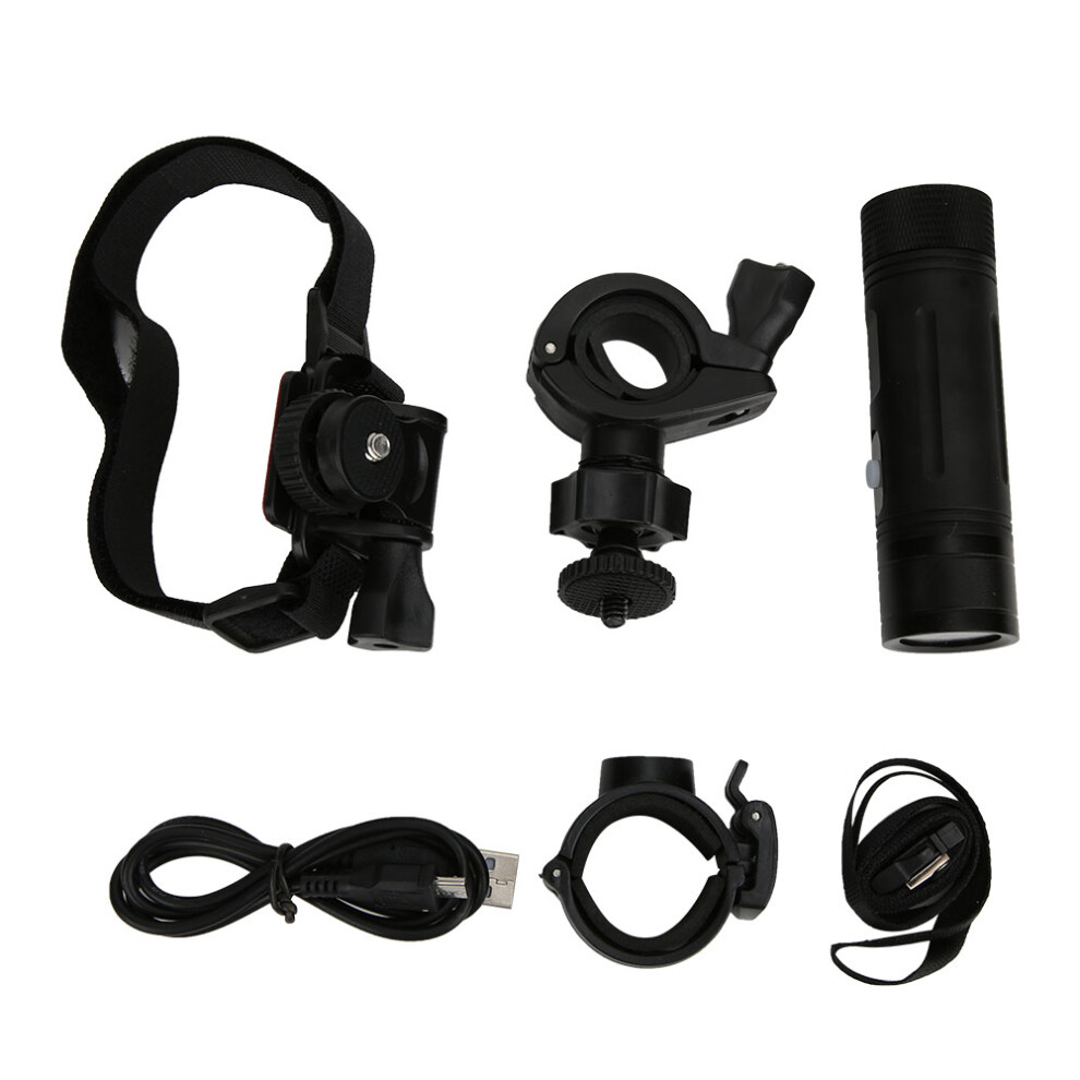 Helmet Mountable Action Camera For Motorcycles, Full Hd 1080P Resolution Wide-Angle Lens Waterproof Aluminum Alloy Body Camcorder For Outdoor Extreme 9138057904505