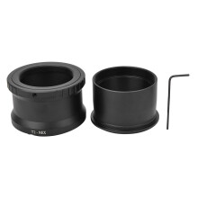 Adjustable Lens Mount Adapter for Sony E Mount, T Mount Lens Adapter High Quality Metal Material Smooth Surface Infinity Focus Guaranteed Light