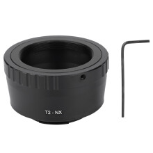 Telescope Adapter For Mirrorless Camera, T-Mount Screw Mount Lens Mount Adapter Manual Focus Manual Exposure High-Quality Metal Material Aluminum
