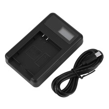 LCD USB-lader for Sony NP FT1, Olympus XZ2iHS, Nikon EN EL12, intelligent lader med LCD-skjerm for ladestatus, flere ladealternativer via