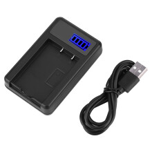 LCD-lader for digitalkameraer USB-batterilader LCD-skjerm ladestatus med overladingsbeskyttelse og kortslutningsbeskyttelse intelligent