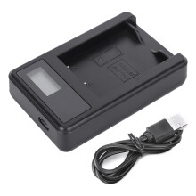 LCD USB-batterilader for Fuji NP-W126, ladestatusvisning med smart kretsdesign og konstant strømkontroll, overspenningsbeskyttelse og