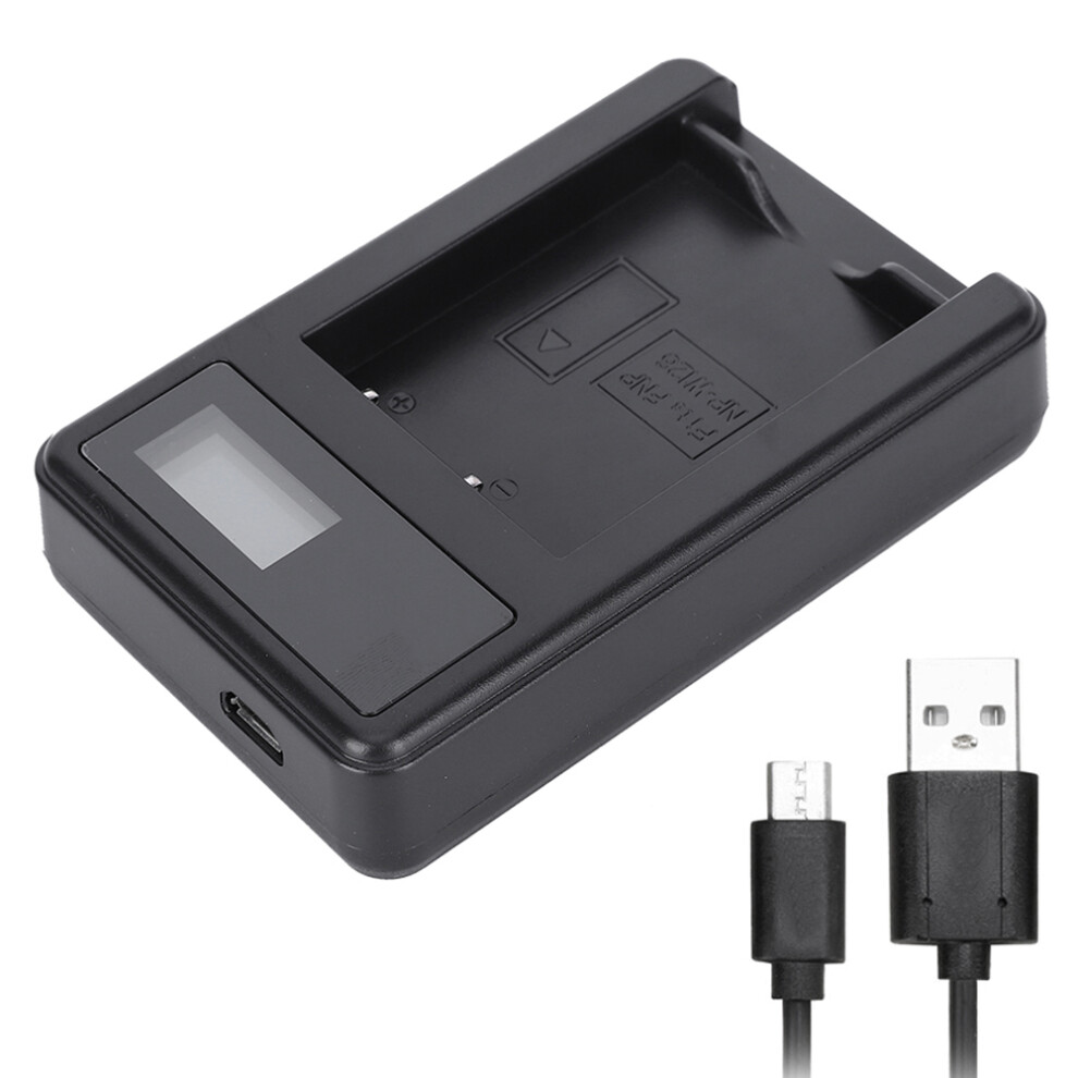 Seivi Battery Single Charger With Lcd For Fuji Np W126 X Pro1 X2 T1 Camera 3031382667328