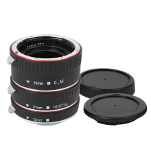 Sada predlžovacích tubusov pre automatické zaostrovanie a makro s bajonetom Canon EF-S, plná kompatibilita s automatickým zaostrovaním,