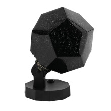LED-natlysprojektor med galaksestjerneprojektion, justerbar lysstyrke Bluetooth-musikafspiller roterende base USB-genopladelig fjernbetjening