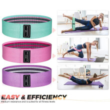 Ensemble de 3 bandes de résistance pour les hanches en forme de cercle, 3 tailles, Rose/Vert/Violet