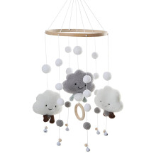 Boho-Babymobile in Handarbeit – Sanftes Windspiel für beruhigende Wirkung und visuelle Stimulation mit antiallergischen Füllmaterialien