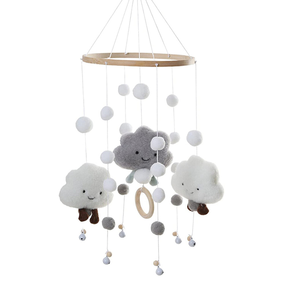 Boho Crib Mobile with Handmade Craftsmanship - Soft Wind Chime Baby Mobile for Calming Effect and Visual Stimulation Using Anti-Allergic Fillers for
