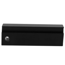 Puxador de alumínio para armário, montagem traseira, com acabamento oculto, ideal para gavetas e armários de cozinha. Design elegante, durável e
