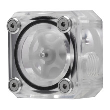 Indicateur de niveau d'eau en acrylique pour refroidissement PC, visualiseur de vitesse de rotation avec design transparent pour configurations PC
