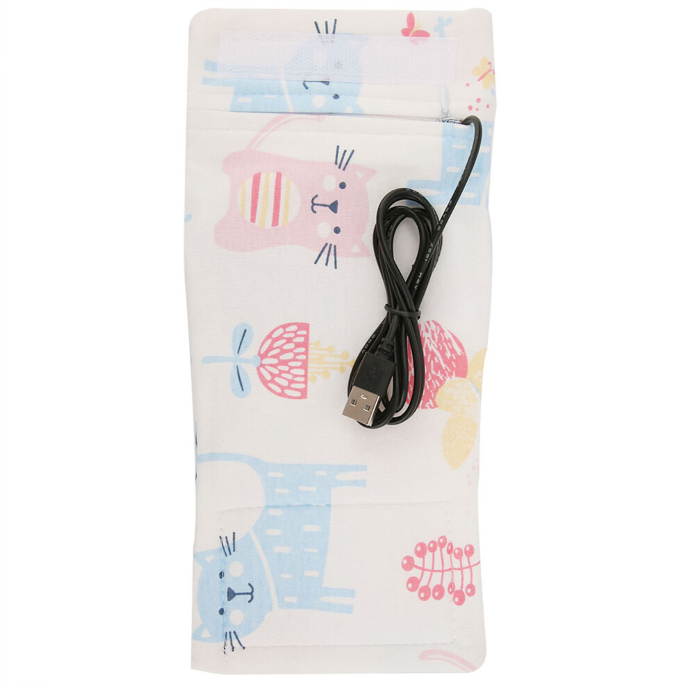 Travel Milk Heat Bag for Baby Bottle, USB Milk Heat Keeper Insulated Portable Warmer Compatible with 5V 2A Devices, Compact and Portable Design for