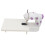 Extension Table for Sewing Machine, Stable and Sturdy Mini Sewing Desk with Folding Legs Design, Portable Sewing Machine Table Includes Built-In 4