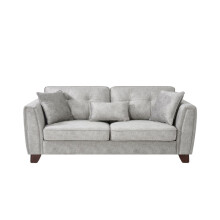 (3 Seat Sofa Only, Grey) Faux Suede Sofa 3 Seater 2 Seater Arm Chair In Grey or Mink