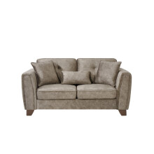 (2 Seat Sofa Only, Mink) Faux Suede Sofa 3 Seater 2 Seater Arm Chair In Grey or Mink