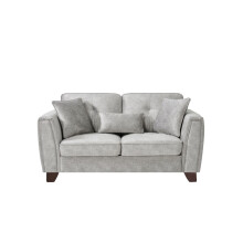 (2 Seat Sofa Only, Grey) Faux Suede Sofa 3 Seater 2 Seater Arm Chair In Grey or Mink