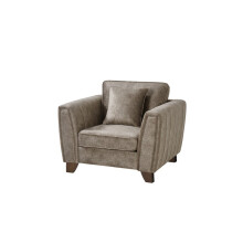 (Arm Chair Only, Mink) Faux Suede Sofa 3 Seater 2 Seater Arm Chair In Grey or Mink