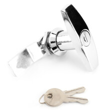 Fechadura com maçaneta para porta de garagem, liga de zinco, resistente à ferrugem e corrosão, com chave única. Fechadura para porta de galpão,