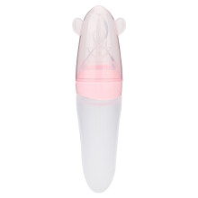 Colher dosadora de papinha para mamadeira, com tampa protetora, livre de BPA, ideal para viagens e feita de polipropileno de qualidade alimentar.